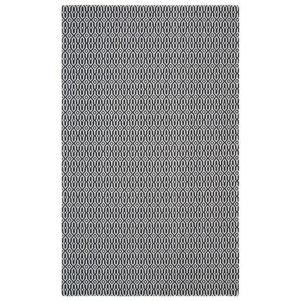 Safavieh 7 ft. 7 in. x 10 ft. Power Loomed Augustine Rectangle RugBlack & Light Grey AGT411H-8 - main